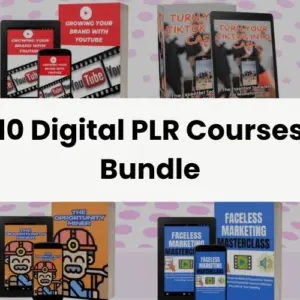 10 Digital PLR Courses Bundle | Lifetime Access