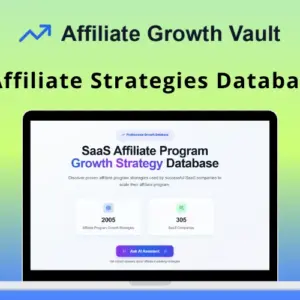 Affiliate Growth Vault - Affiliate Strategies Database | Lifetime Access