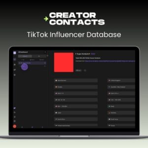 Creator Contacts - TikTok Influencer Database | Lifetime Access