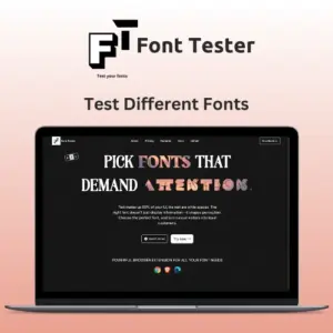 Font Tester - Test Different Fonts | Lifetime Access