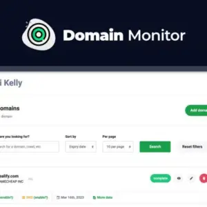 Monitoramento de Domínios