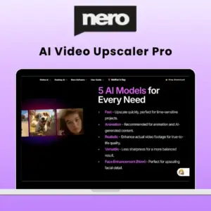 Nero - AI Video Upscaler Pro | Lifetime Access