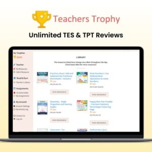 Teacher'sTrophy -Boost Unlimited TES & TPT Feedback Fast | Lifetime Access