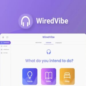 WiredVibe App - Music For Focus and Mental Health | Lifetime Access
