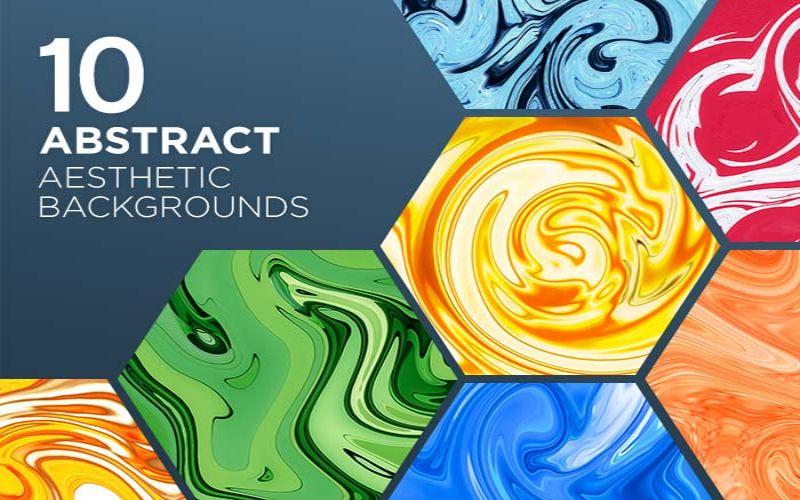 10 Abstract Aesthetic Backgrounds — Extended License