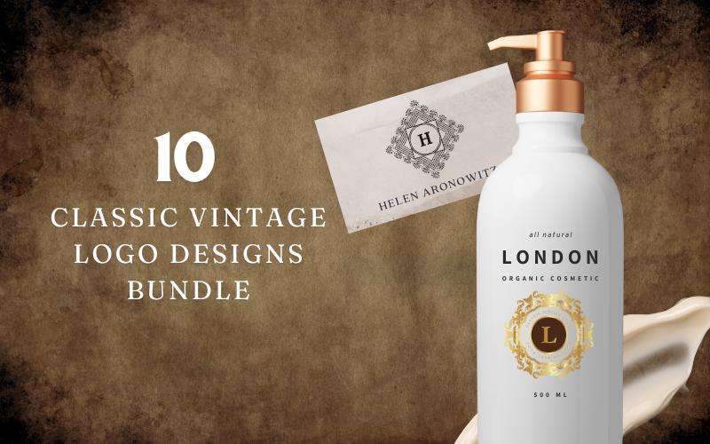 10 Classic Vintage Logo Design Bundle