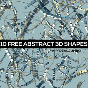 10 Futuristic 3D Shapes — Extended License