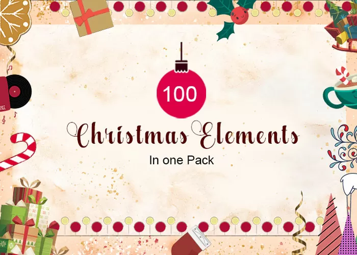 100 Christmas Vectors Pack Extended License DealsDrean 100 Christmas Vectors Pack Extended License