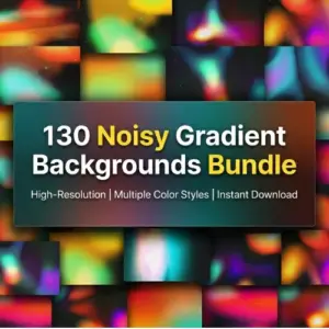 100+ Noisy Gradient Backgrounds — Extended License