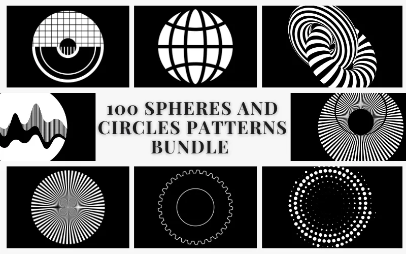 100 Sphere and Circle Patterns — Extended License