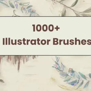 1000+ Illustrator Brushes Bundle — Extended License