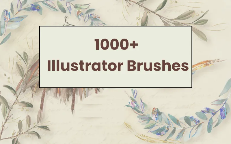 1000+ Illustrator Brushes Bundle — Extended License