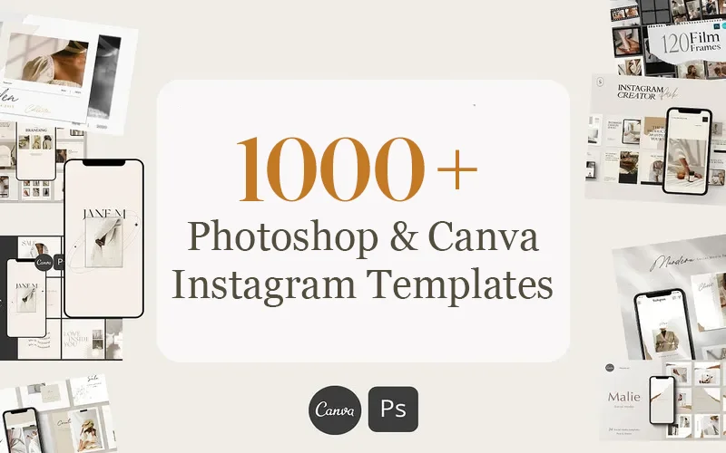 1000+ Instagram Templates — Extended License