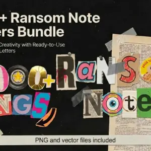 1000+ Ransom Note Bundle — Extended License