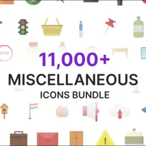 11,000+ Icons Bundle — Commercial License