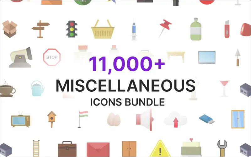 11,000+ Icons Bundle — Commercial License
