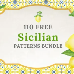 110 Sicilian Patterns Bundle - Extended License