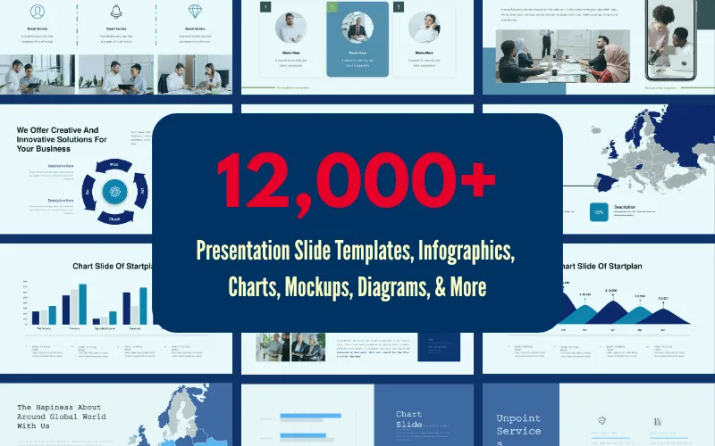 12,000+ Templates & Infographics Bundle — Commercial