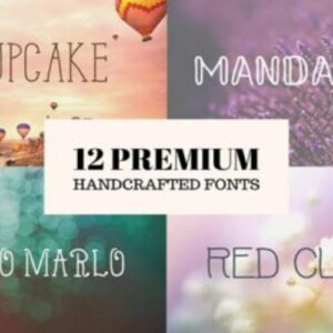 12 Premium Handcrafted Fonts — Extended License