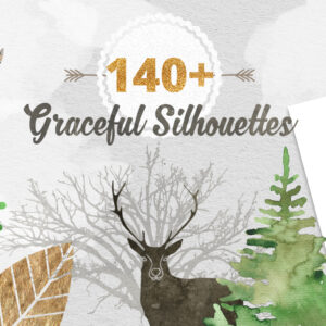 140+ Free High-Quality Silhouettes Extended License