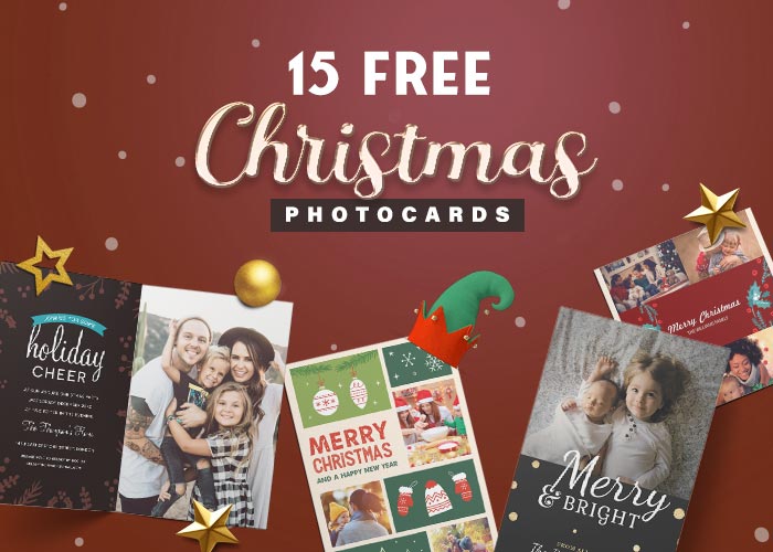 15 Free Christmas Photo Cards — Extended License