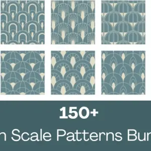 150+ Fish Scale Patterns — Commercial License