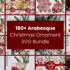 180+ Arabesque Christmas Ornaments Bundle Extended License
