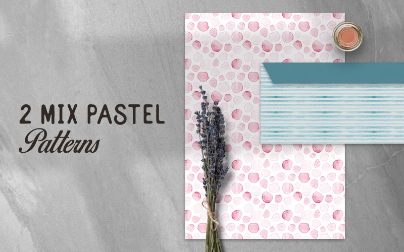 2 Pastel Patterns — Freebie (Extended License)