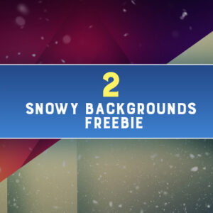 2 Snowy Backgrounds — Freebie, Extended License