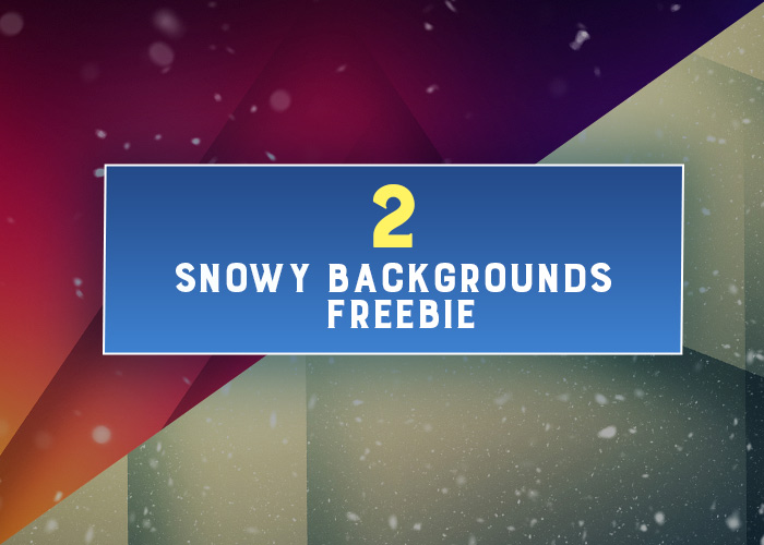 2 Snowy Backgrounds — Freebie, Extended License