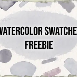 20 Beautiful Watercolor Swatches Freebie Pack