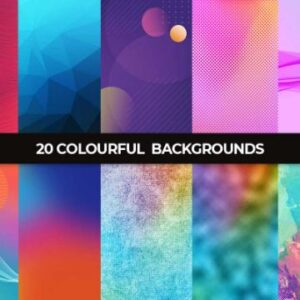 20 Colourful Backgrounds — Free Extended License