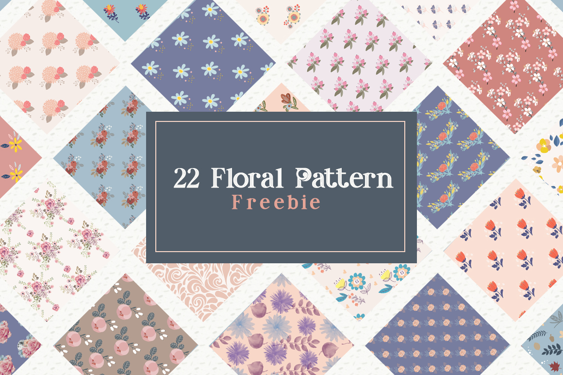 20+ Floral Patterns Freebie — Extended License