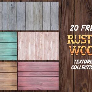 20 Free Rustic Wood Textures (Extended License)