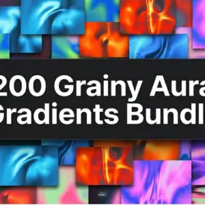 200 Grainy Aura Gradients — Extended License