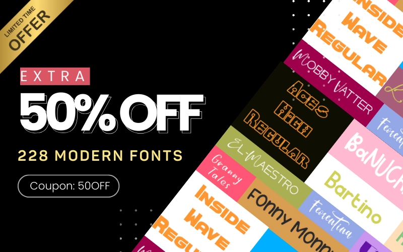 228 Modern Fonts: Ultimate Bundle