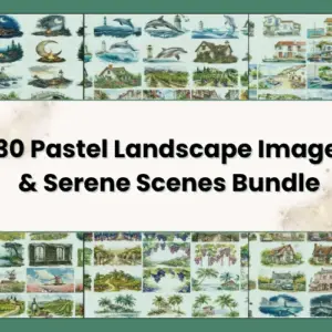 230 Pastel Landscapes Bundle — Commercial License