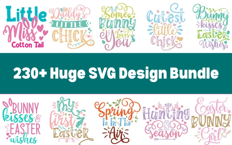 230+ SVG Design Bundle — Extended License