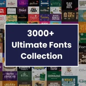 2400+ Ultimate Fonts Collection — Extended License