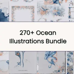 270+ Ocean Illustrations — Extended Commercial License