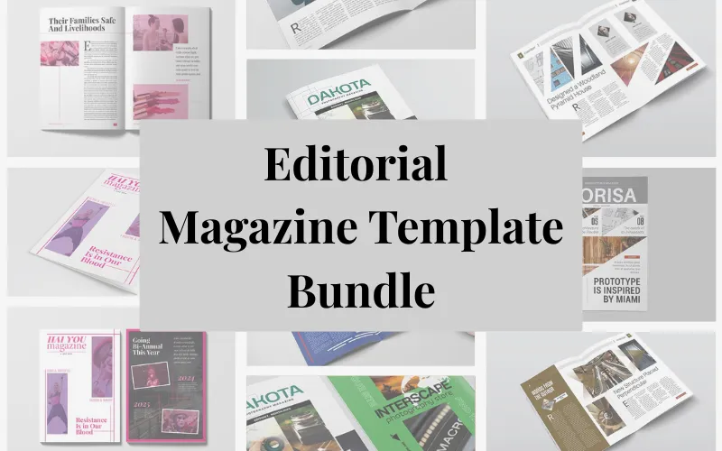 3-in-1 Editorial Magazine Templates Extended License