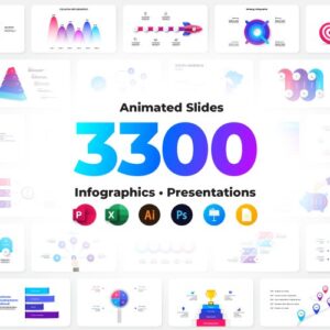 3300 PowerPoint Infographics & Templates — Extended License