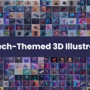 3D Tech Illustration Pack — Commercial License
