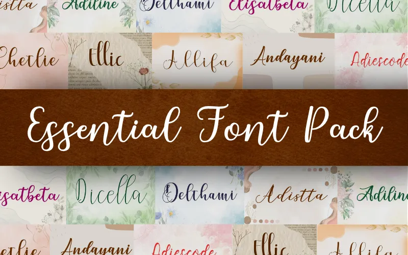 40+ Essential Fonts Pack — Extended License