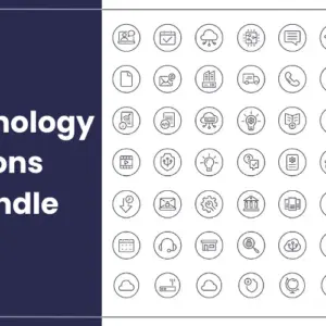 40+ Technology Icons Bundle — Extended License