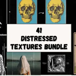 41 Distressed Textures Bundle — Extended License