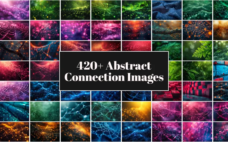 420+ Abstract Connection Images — Commercial License