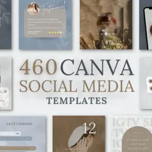 460 Canva Social Media Templates for Marketing