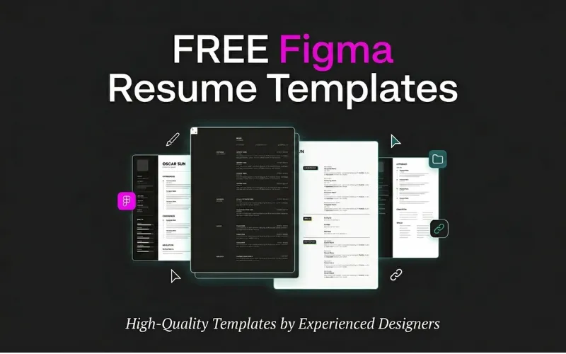 5 Free Figma Resume Templates — Extended License
