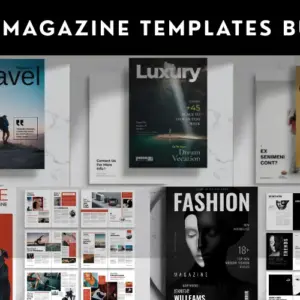 5-in-1 Magazine Templates with Commercial License